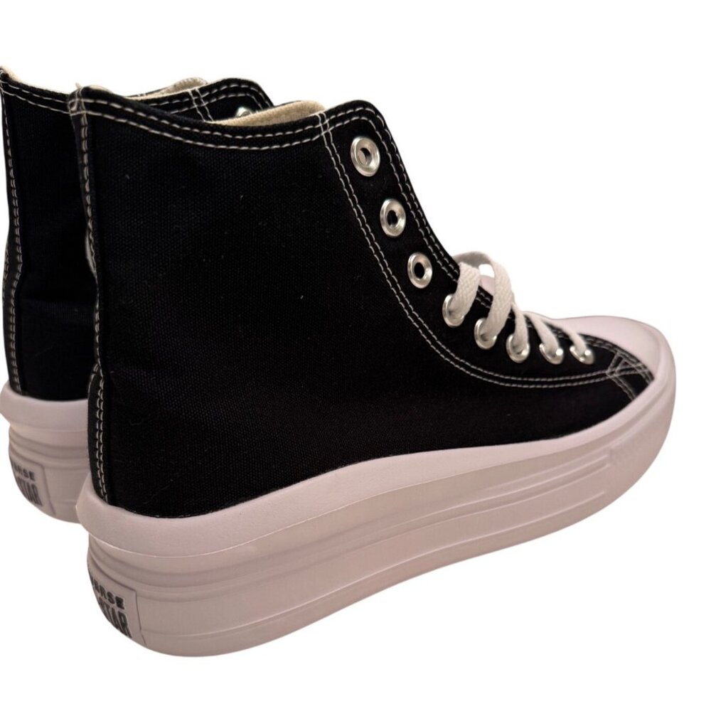 Chuck Taylor All Star Move Platform Converse Size Women's 9.5 EU 41 NWT Black - Picture 10 of 16